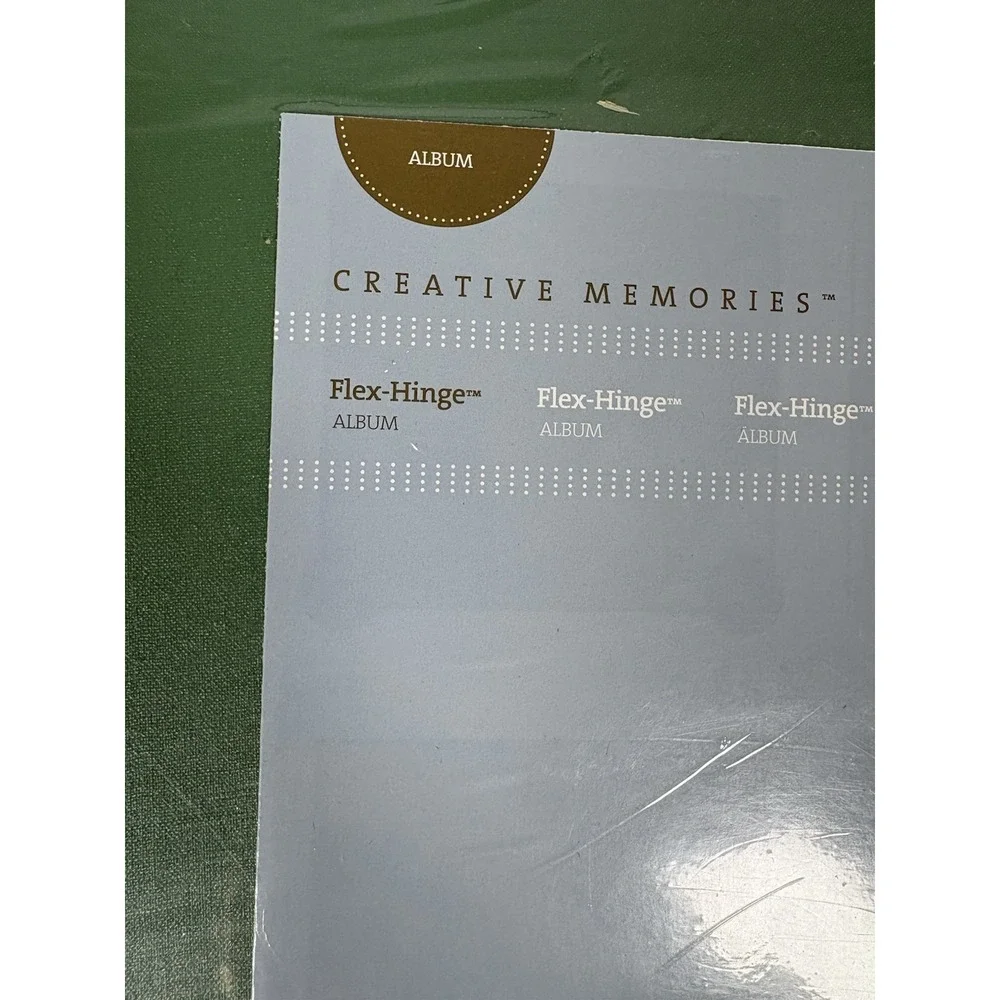 Creative Memories 12x12 Flex Hinge Scrapbook Album Cover Green Sealed No Pages